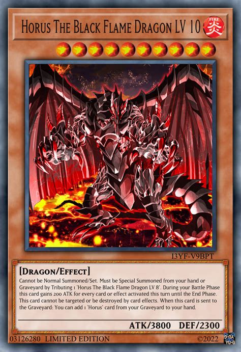 horus drago della fiamma oscura lv 10|horus the black flame dragon.